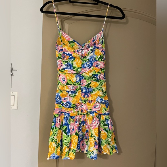 Zara Dresses Zara Printed Dress With Draping Poshmark